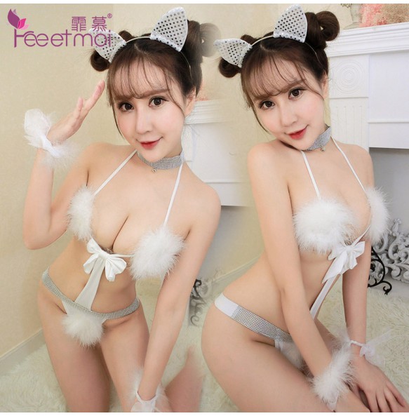 FEE ET MOI Cosplay Cute Animals Girl Costume (White)